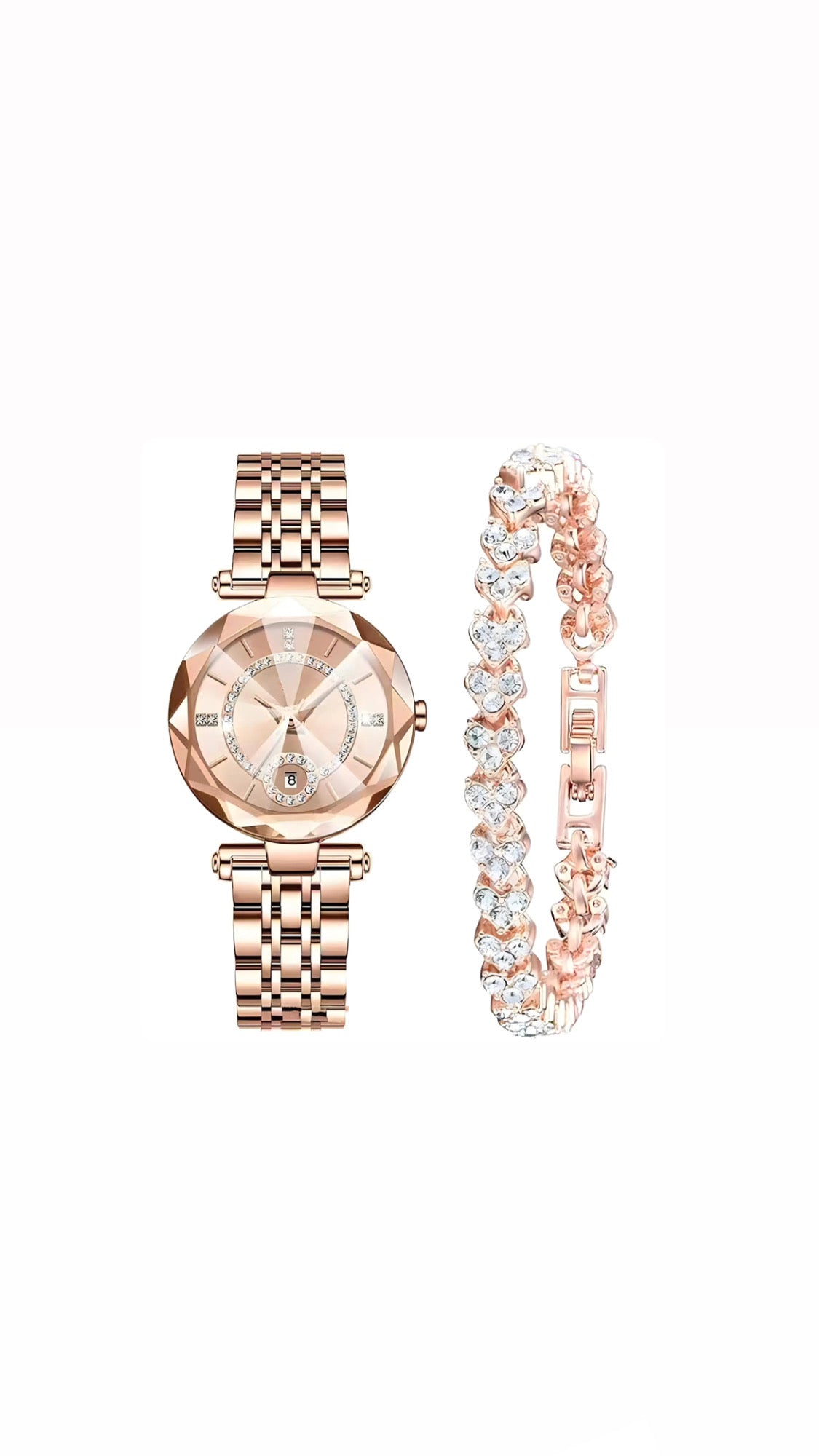 Women Watches with Bracelet Rose Gold (Rose Gold) - Stellmor