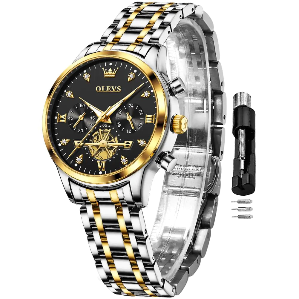 OLEVS Elegant Women's Diamond Business Watch - Stellmor