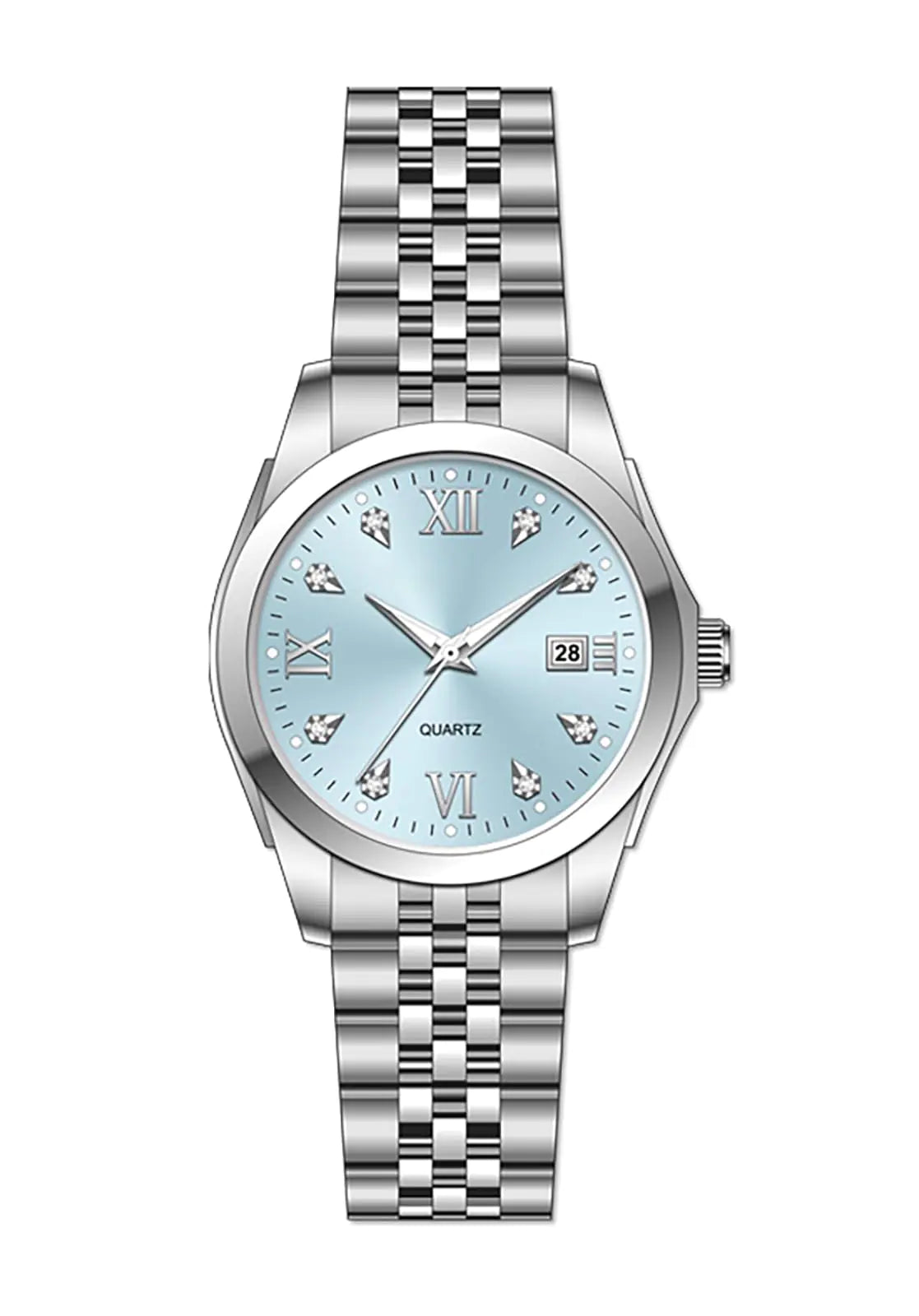 BESTKANG Women's Blue Business Watch - Stainless Steel, Waterproof & Luminous - Stellmor