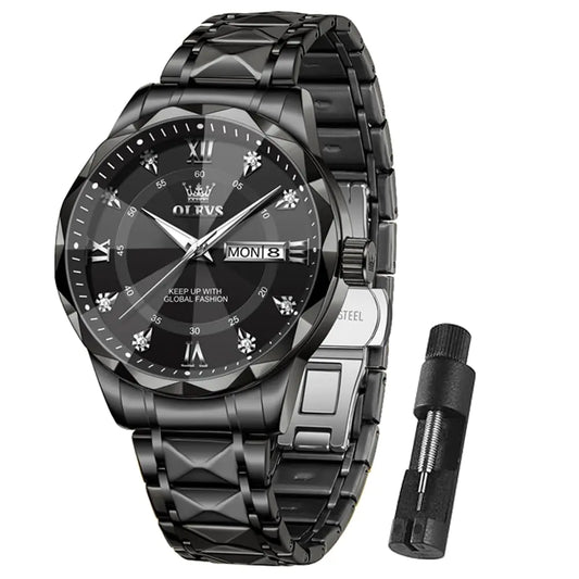 OLEVS Men's Diamond Luxury Quartz Watch - Stellmor