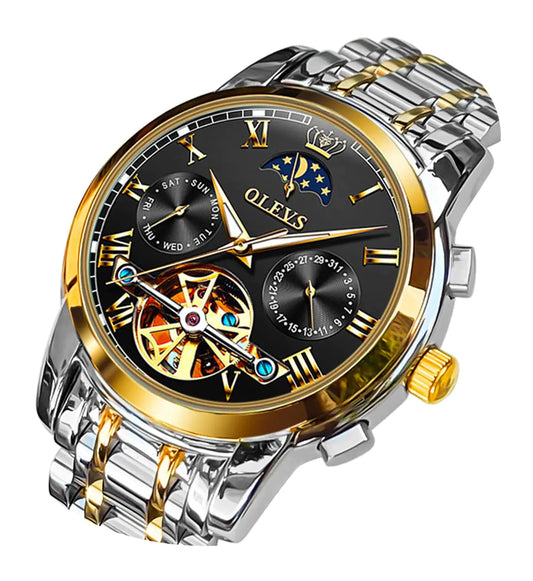 OLEVS Men's Luminous Skeleton Automatic Watch - Stellmor