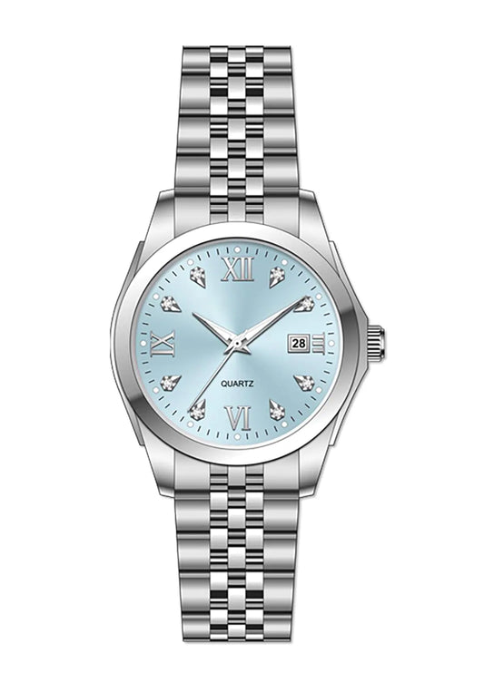 BESTKANG Women's Blue Business Watch - Stainless Steel, Waterproof & Luminous - Stellmor