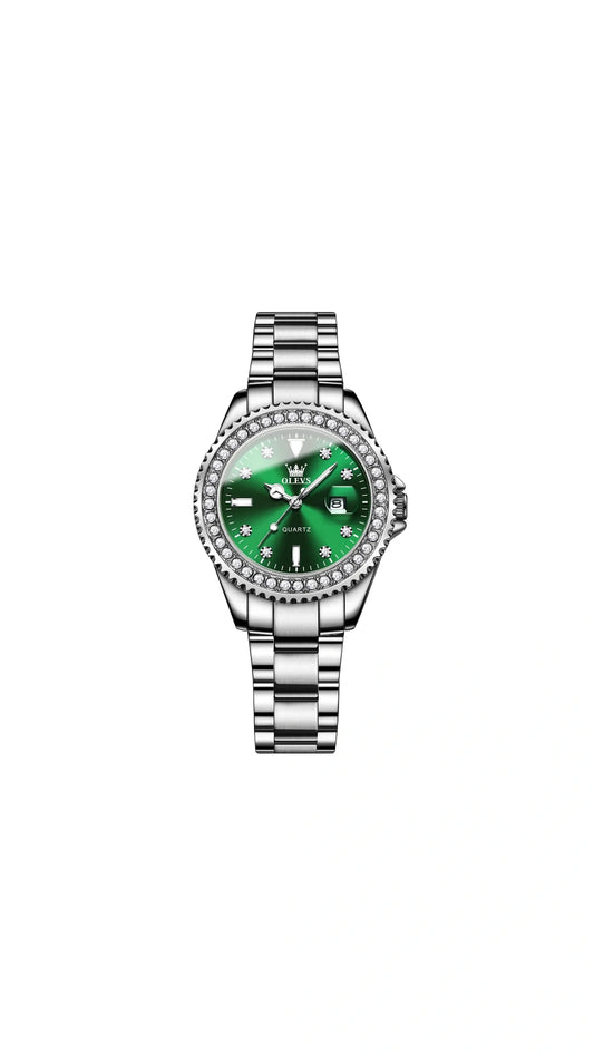 OLEVS Watches for Women Diamond Luxury Dress Silver - Stellmor
